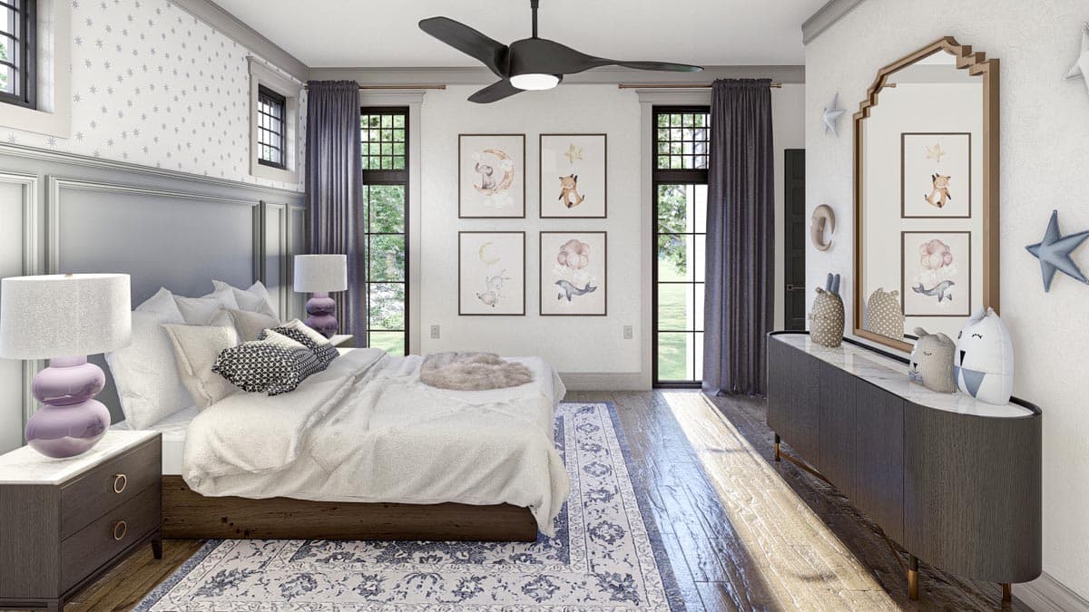 Plan 623264DJ: 3-Bed Modern Victorian Home Plan with Rear-Entry Garage - Image #18 - Cottage, European, Transitional, Victorian