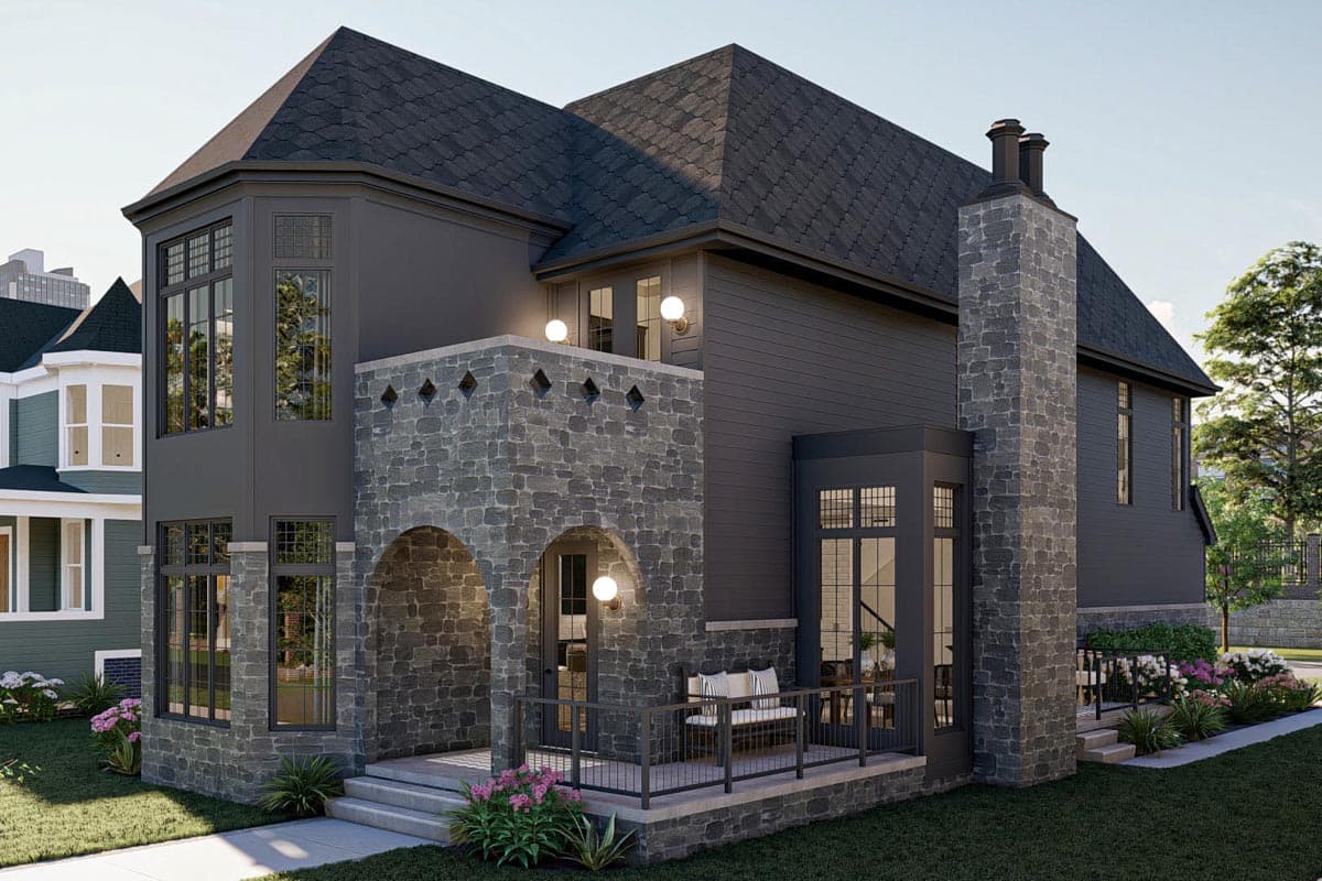 Plan 623264DJ: 3-Bed Modern Victorian Home Plan with Rear-Entry Garage - Image #25 - Cottage, European, Transitional, Victorian