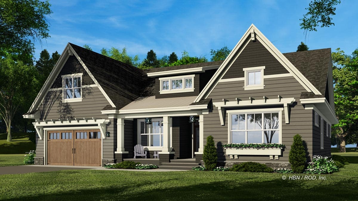 Plan 14761RK: Split Bedroom New American Farmhouse Plan Under 2400 Square Feet with Home Office - Image #7 - Country, Craftsman, Modern Farmhouse, New American