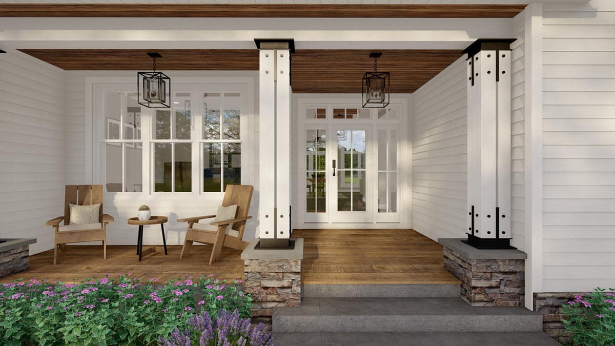 Plan 14761RK: Split Bedroom New American Farmhouse Plan Under 2400 Square Feet with Home Office - Image #9 - Country, Craftsman, Modern Farmhouse, New American