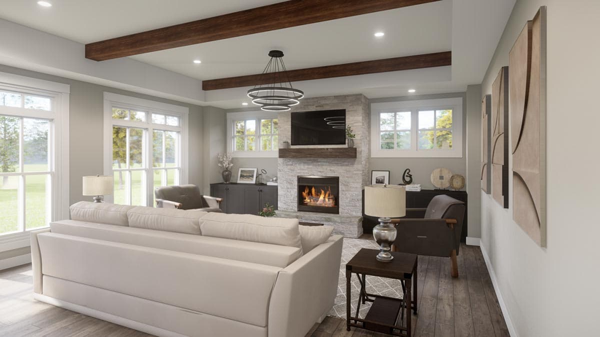 Plan 14761RK: Split Bedroom New American Farmhouse Plan Under 2400 Square Feet with Home Office - Image #10 - Country, Craftsman, Modern Farmhouse, New American