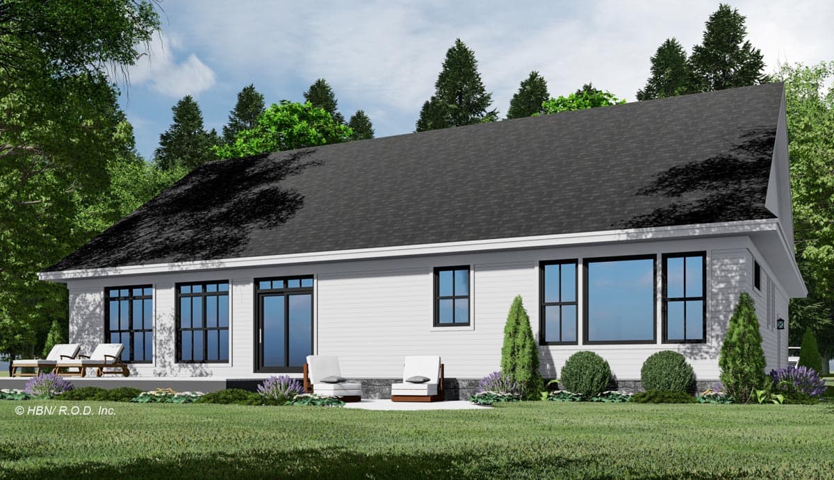 Plan 14762RK: 2366 Square Foot Timber and Stone Modern Farmhouse Plan with Bonus Expansion - Image #4 - Modern Farmhouse, New American