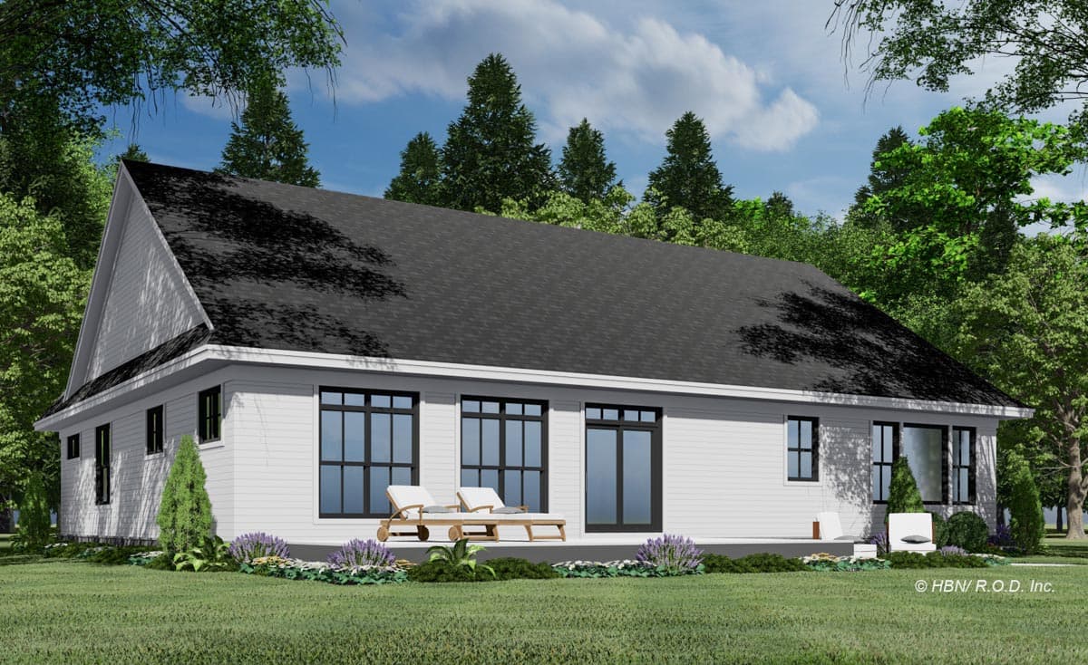 Plan 14762RK: 2366 Square Foot Timber and Stone Modern Farmhouse Plan with Bonus Expansion - Image #6 - Modern Farmhouse, New American