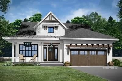 2543 Sq Ft 2-Story New American Farmhouse with Main Floor Flex Room