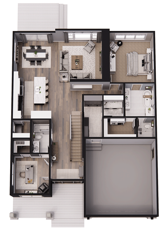 Plan 14765RK: 2502 Square Foot 2-Story Traditional-Style House Plan with Flex Home Office or 4th Bedroom - Image #38 - Country, Traditional