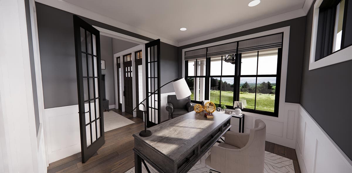 Plan 14766RK: 2-Story New American Farmhouse Plan with Flex Room and 2-Story Foyer - Image #8 - Country, Craftsman, Modern Farmhouse, New American