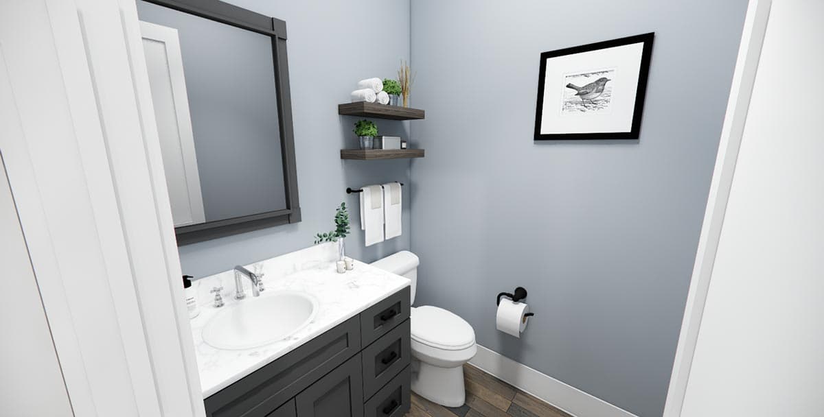 Plan 14768RK: 2570 Square Foot One-Story House Plan with Home Office and Split Bed Layout - Image #10 - Country, Craftsman, Modern Farmhouse, New American