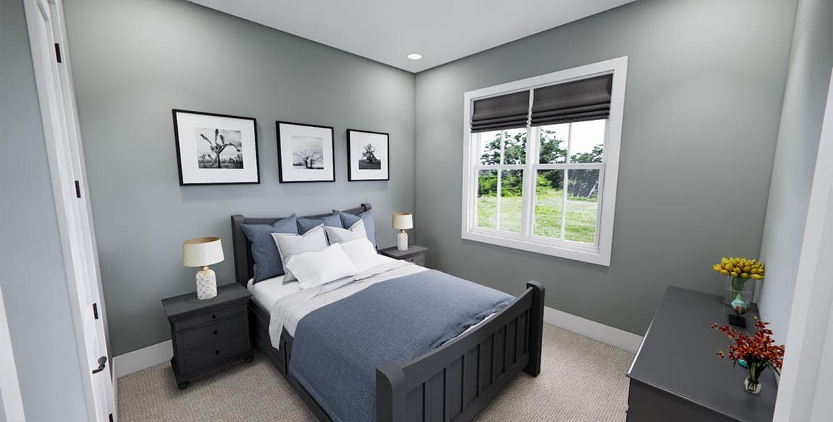 Plan 14768RK: 2570 Square Foot One-Story House Plan with Home Office and Split Bed Layout - Image #16 - Country, Craftsman, Modern Farmhouse, New American