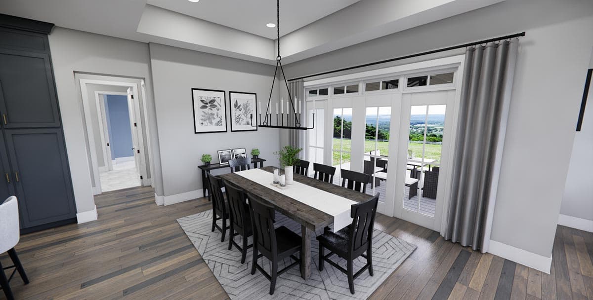 Plan 14768RK: 2570 Square Foot One-Story House Plan with Home Office and Split Bed Layout - Image #27 - Country, Craftsman, Modern Farmhouse, New American