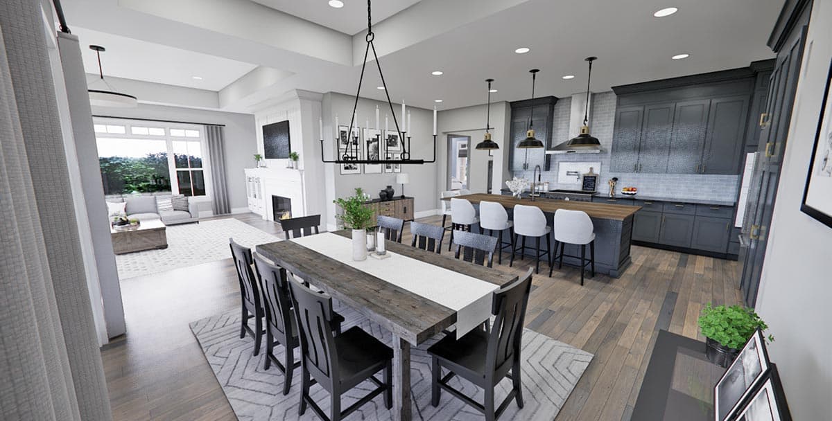 Plan 14768RK: 2570 Square Foot One-Story House Plan with Home Office and Split Bed Layout - Image #28 - Country, Craftsman, Modern Farmhouse, New American