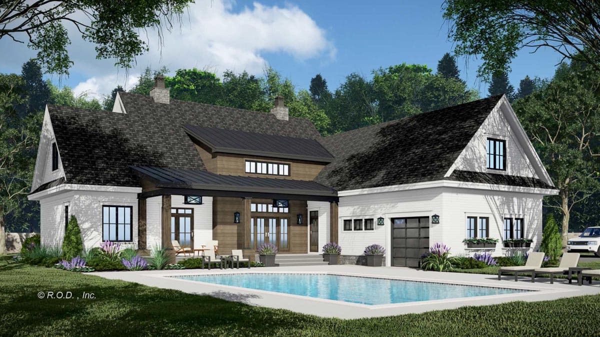 Plan 14770RK: Modern Farmhouse Plan with Home Office and Bonus Expansion - 3482 Sq Ft - Image #6 - Country, Modern Farmhouse, New American