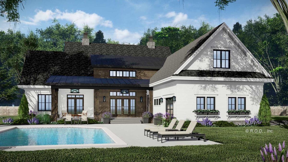 Plan 14770RK: Modern Farmhouse Plan with Home Office and Bonus Expansion - 3482 Sq Ft - Image #7 - Country, Modern Farmhouse, New American