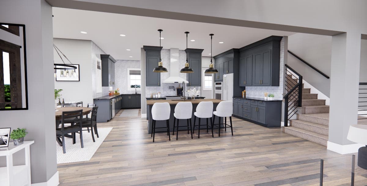 Plan 14770RK: Modern Farmhouse Plan with Home Office and Bonus Expansion - 3482 Sq Ft - Image #9 - Country, Modern Farmhouse, New American