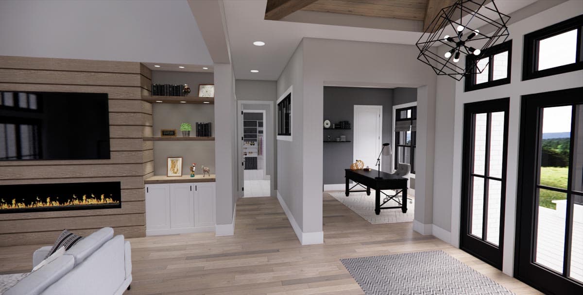 Plan 14770RK: Modern Farmhouse Plan with Home Office and Bonus Expansion - 3482 Sq Ft - Image #11 - Country, Modern Farmhouse, New American
