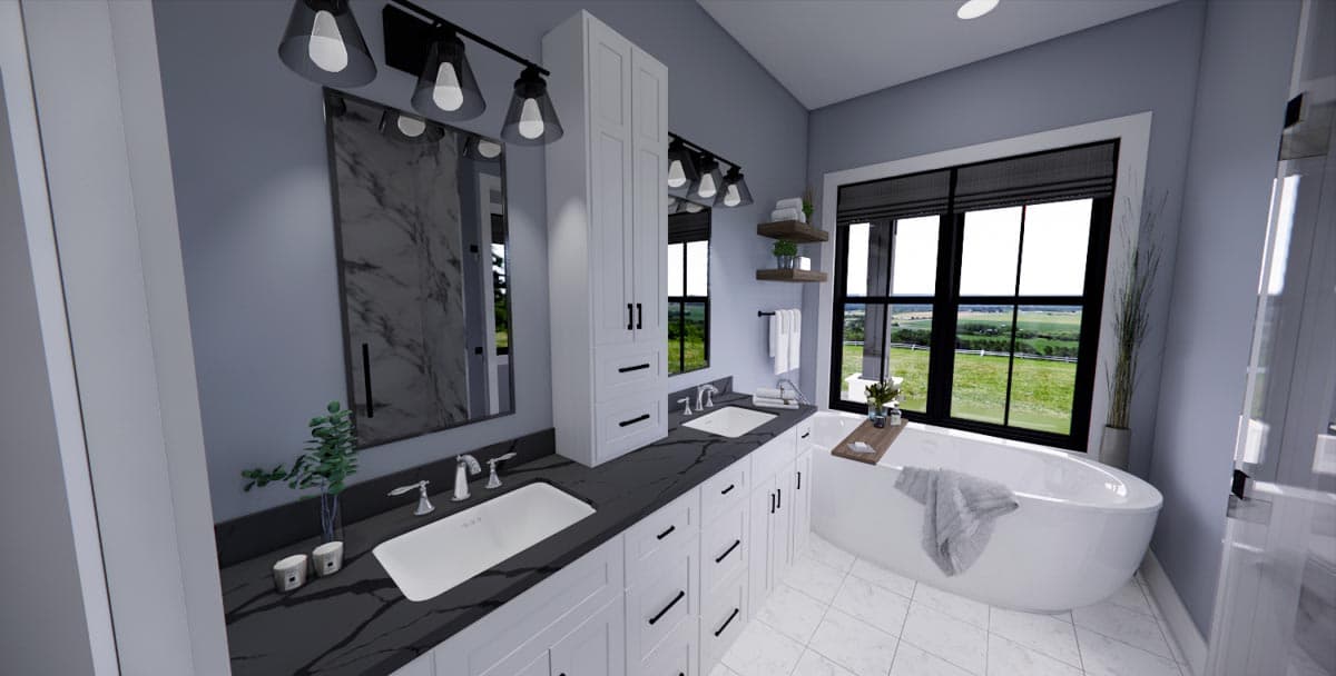 Plan 14770RK: Modern Farmhouse Plan with Home Office and Bonus Expansion - 3482 Sq Ft - Image #30 - Country, Modern Farmhouse, New American