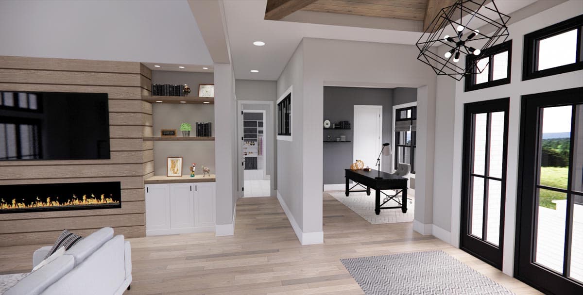 Plan 14771RK: 3 Bed 3264 Sq Ft Modern Farmhouse Plan with Home Office and Bonus Expansion - Image #10 - Country, Farmhouse, Modern Farmhouse