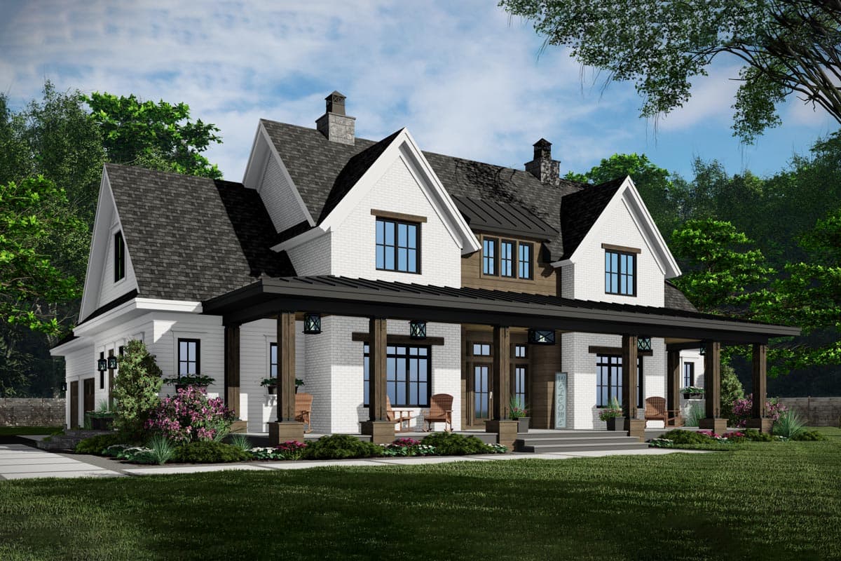 Plan 14772RK: 5 Bedroom Modern Farrnhouse Plan Under 3500 Square Feet with Bonus Expansion - Image #5 - Country, Modern Farmhouse, New American