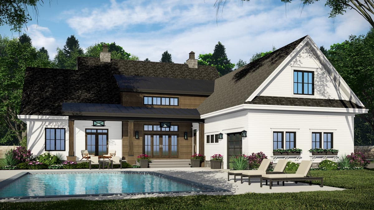 Plan 14772RK: 5 Bedroom Modern Farrnhouse Plan Under 3500 Square Feet with Bonus Expansion - Image #6 - Country, Modern Farmhouse, New American