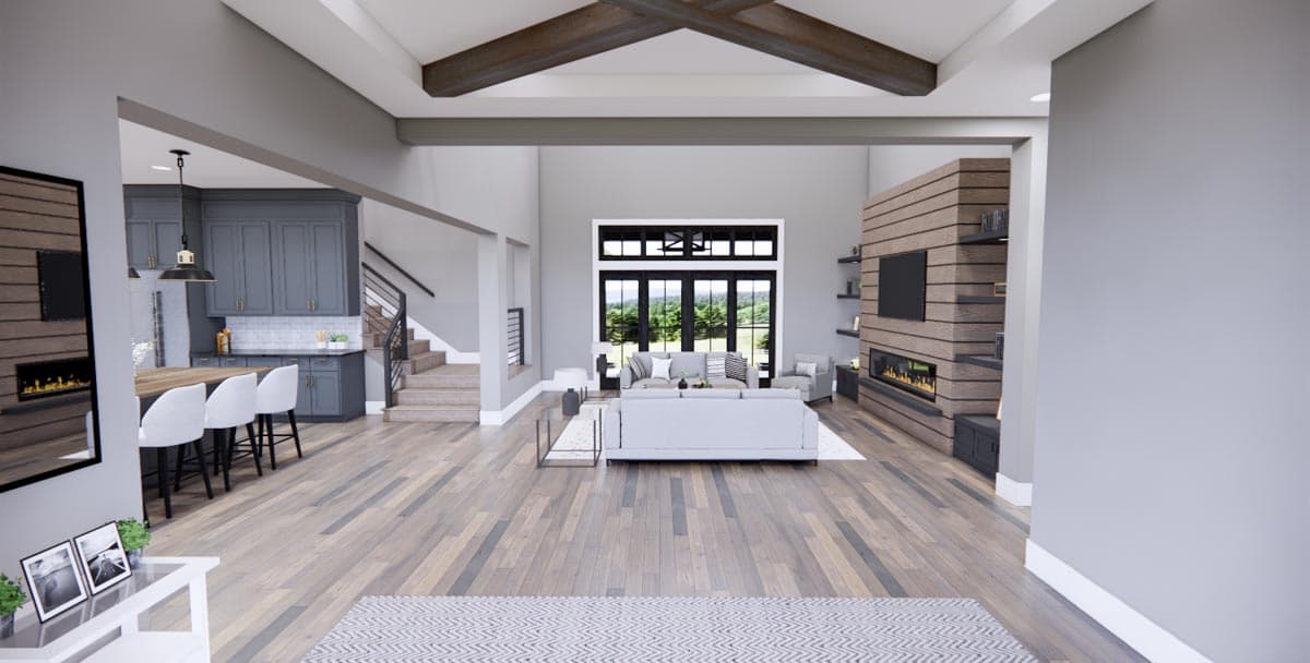Plan 14773RK: 3264 Sq Ft 4 Bed Modern Farmhouse with 2-Story Great Room and Bonus Room Expansion - Image #9 - Country, Farmhouse, Modern Farmhouse