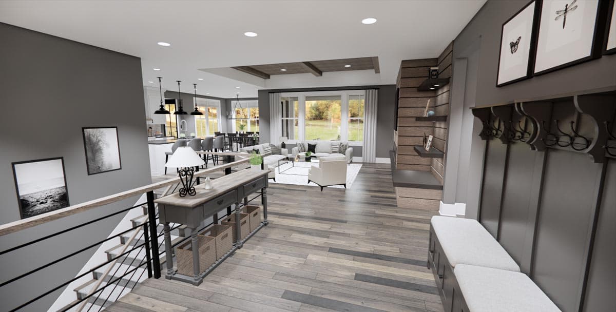 Plan 14774RK: 2176 Square Foot Contemporary Farmhouse with Two 10-Foot-Deep Rear Porches - Image #8 - Country, Craftsman, Modern Farmhouse, New American