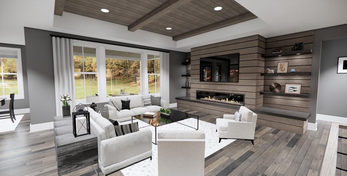 Plan 14774RK: 2176 Square Foot Contemporary Farmhouse with Two 10-Foot-Deep Rear Porches - Image #10 - Country, Craftsman, Modern Farmhouse, New American