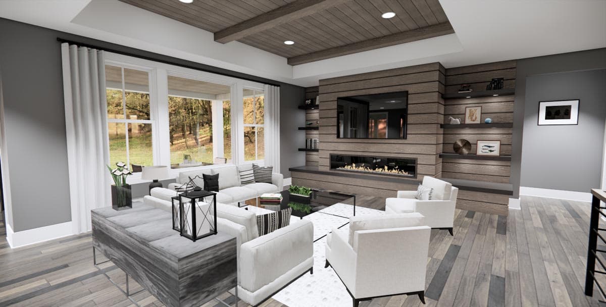 Plan 14774RK: 2176 Square Foot Contemporary Farmhouse with Two 10-Foot-Deep Rear Porches - Image #11 - Country, Craftsman, Modern Farmhouse, New American