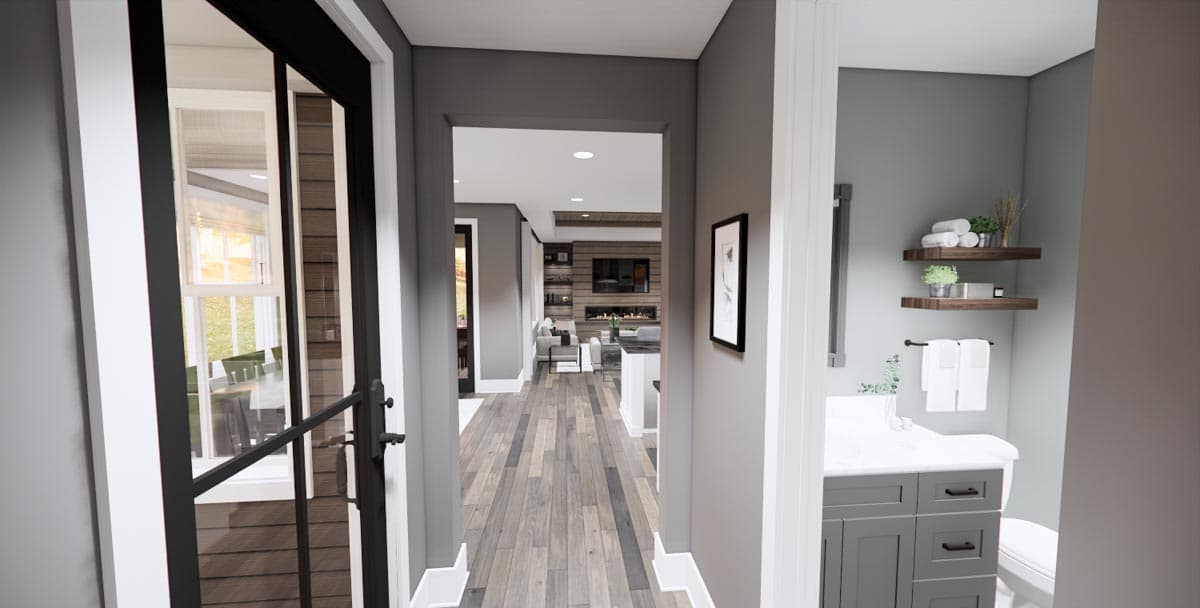 Plan 14774RK: 2176 Square Foot Contemporary Farmhouse with Two 10-Foot-Deep Rear Porches - Image #26 - Country, Craftsman, Modern Farmhouse, New American