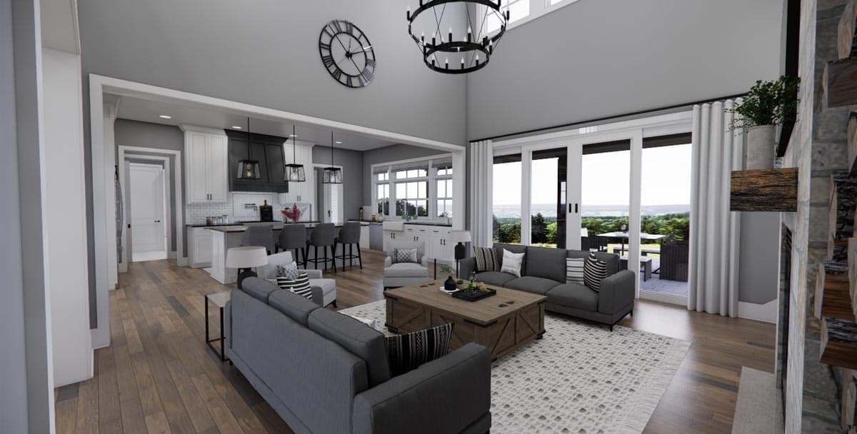 Plan 14778RK: 3,200 Square Foot Modern Farmhouse Plan with Two-Story Great Room - Image #14 - Country, Farmhouse, Modern Farmhouse, New American, Traditional