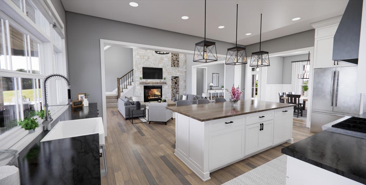 Plan 14778RK: 3,200 Square Foot Modern Farmhouse Plan with Two-Story Great Room - Image #16 - Country, Farmhouse, Modern Farmhouse, New American, Traditional