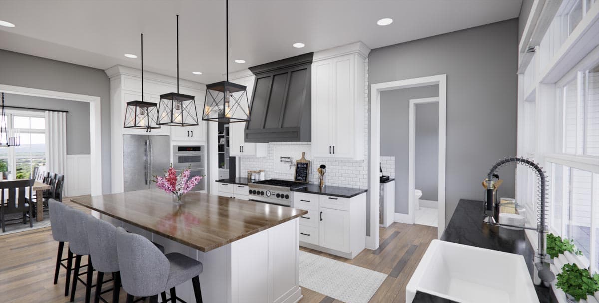 Plan 14778RK: 3,200 Square Foot Modern Farmhouse Plan with Two-Story Great Room - Image #17 - Country, Farmhouse, Modern Farmhouse, New American, Traditional