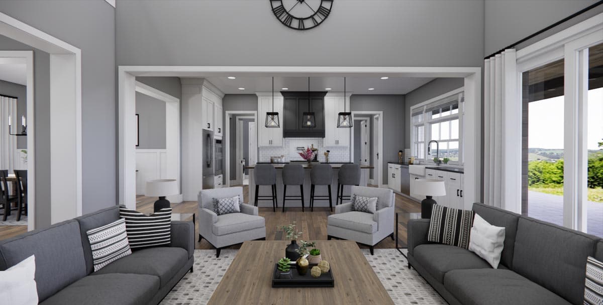 Plan 14778RK: 3,200 Square Foot Modern Farmhouse Plan with Two-Story Great Room - Image #33 - Country, Farmhouse, Modern Farmhouse, New American, Traditional