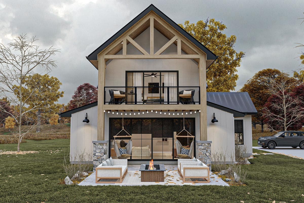 Plan 623265DJ: Modern Barndominium-Style House Plan with Two-Story Great Room - Image #19 - Barndominium, Country, Farmhouse, Modern Farmhouse, New American