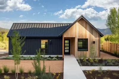 Small Cabin Home Plan with Open Concept Living and Clustered Bedrooms