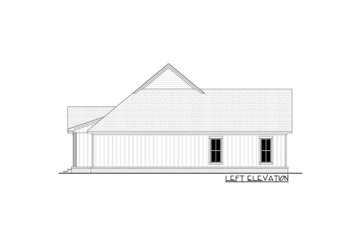 Plan 51944HZ: 1700 Sq Ft Modern Farmhouse Plan with 4-Bedrooms - Image #4 - Country, Craftsman, Modern Farmhouse, New American, Traditional