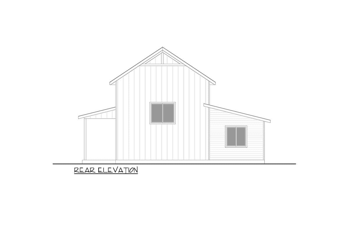 Plan 365044PED: Barndominium-Style Craftsman Carriage House With 2-Beds and Dedicated Workshop Bay - Image #4 - Barndominium, Carriage, Country, Craftsman, Rustic