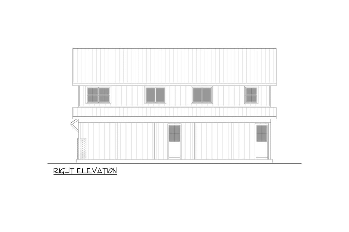 Plan 365044PED: Barndominium-Style Craftsman Carriage House With 2-Beds and Dedicated Workshop Bay - Image #5 - Barndominium, Carriage, Country, Craftsman, Rustic