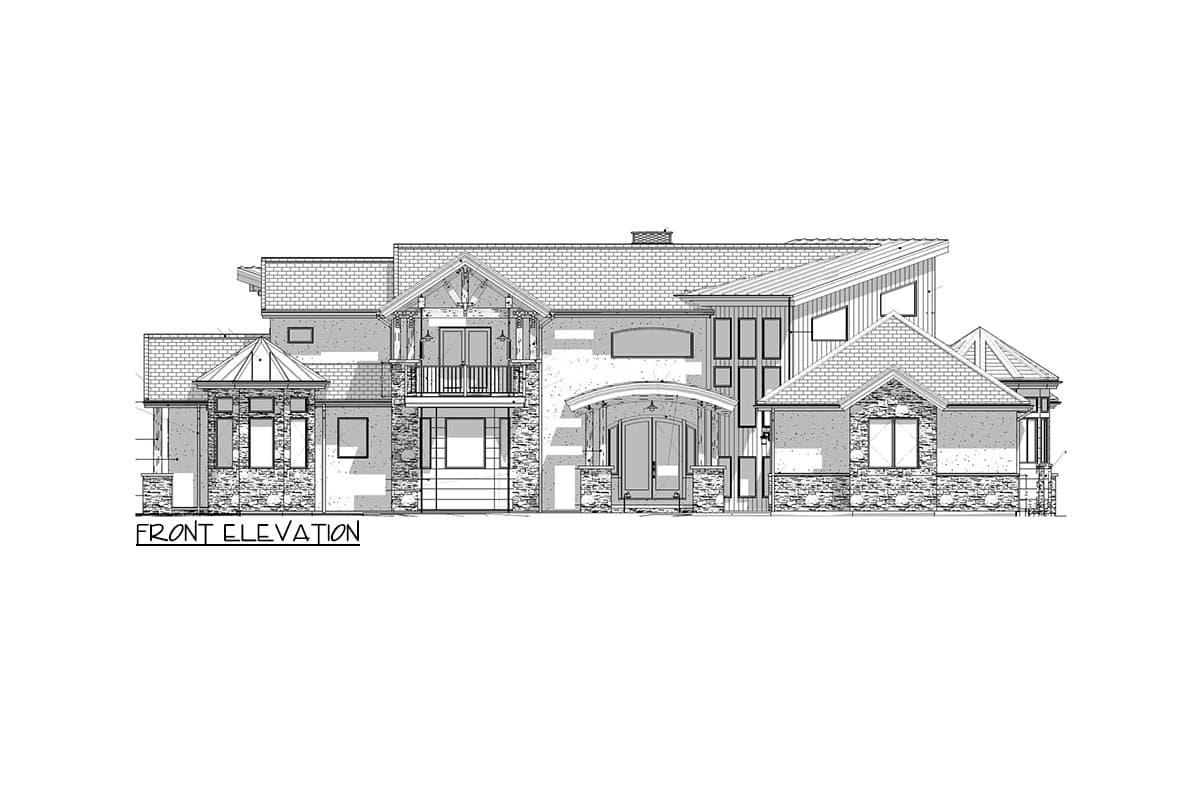Plan 703008TYL: 5985 Square Foot 5 Bed House Plan with Finished Walkout Lower Level - Image #8 - Craftsman, Mountain