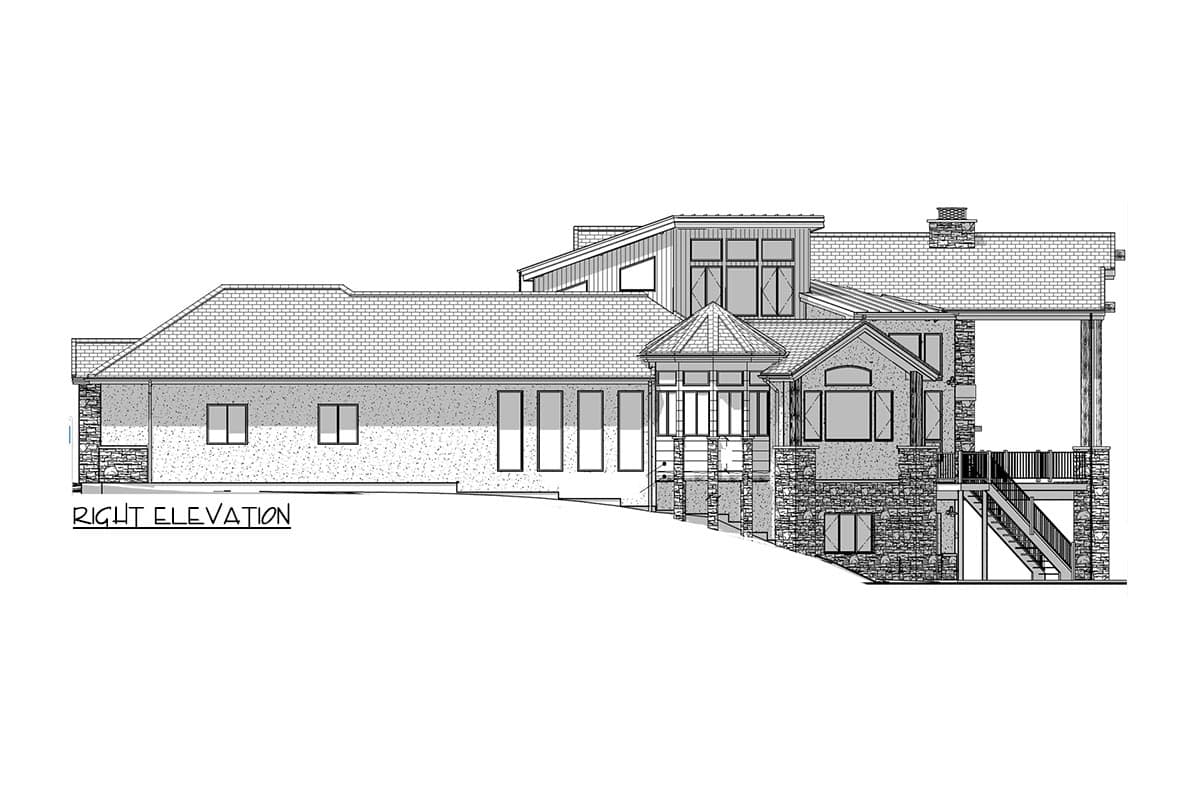 Plan 703008TYL: 5985 Square Foot 5 Bed House Plan with Finished Walkout Lower Level - Image #11 - Craftsman, Mountain