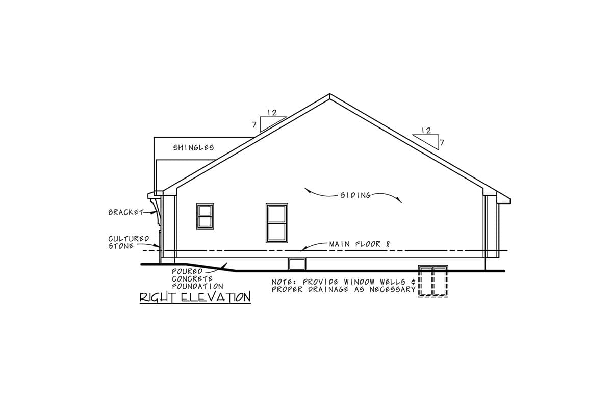 Plan 42445DB: One-Story Farmhouse Plan with 3 Car Garage - Image #33 - Country, Modern Farmhouse, New American