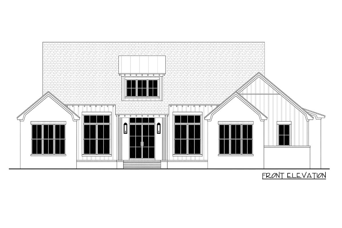 Plan 51945HZ: Transitional 3-Bed Modern Farmhouse with Rear Wrap-Around Porch - Image #19 - Country, Modern Farmhouse, New American, Transitional