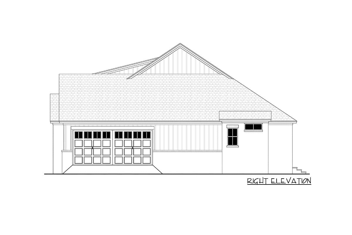Plan 51945HZ: Transitional 3-Bed Modern Farmhouse with Rear Wrap-Around Porch - Image #22 - Country, Modern Farmhouse, New American, Transitional