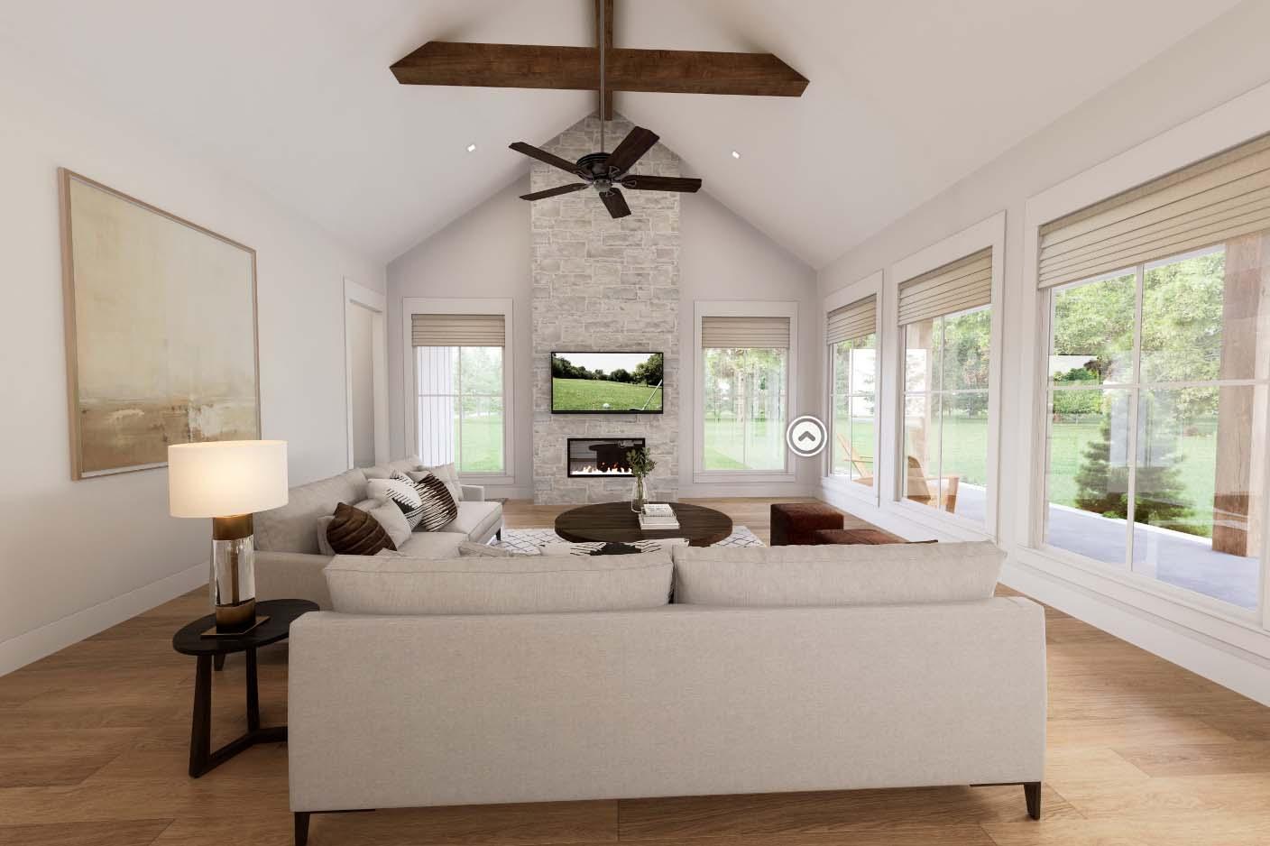Plan 51945HZ: Transitional 3-Bed Modern Farmhouse with Rear Wrap-Around Porch - Virtual Tour Cover Image - Country, Modern Farmhouse, New American, Transitional