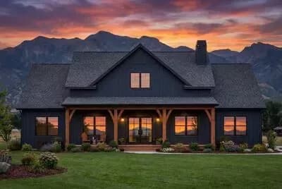 One-Level Modern Farmhouse Plan with Front to Back Views - 2133 Sq Ft