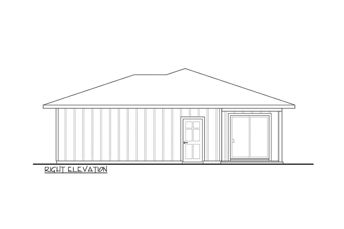 Plan 72390DA: Single-Story Home Plan with an Oversized 1-Car Garage - Image #4 - Prairie, Ranch, Traditional