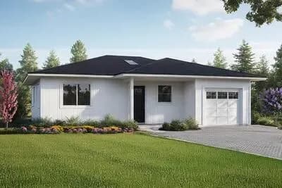 Single-Story Home Plan with an Oversized 1-Car Garage