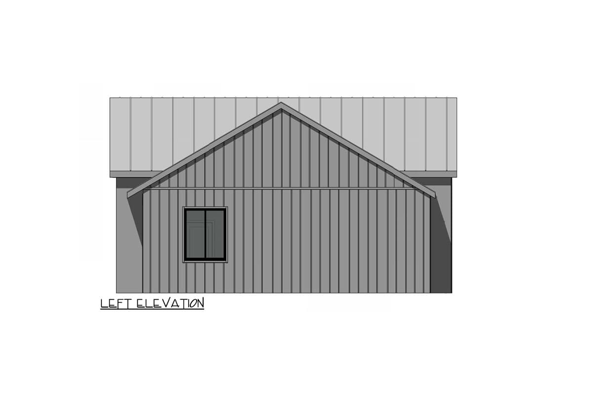 Plan 420104WNT: 2-Bed Modern Cottage House Plan Under 1000 Sq Ft with 15' Ceiling in Vaulted Great Room - Image #17 - Cabin, Contemporary, Cottage, Country, Modern, New American, Traditional, Vacation