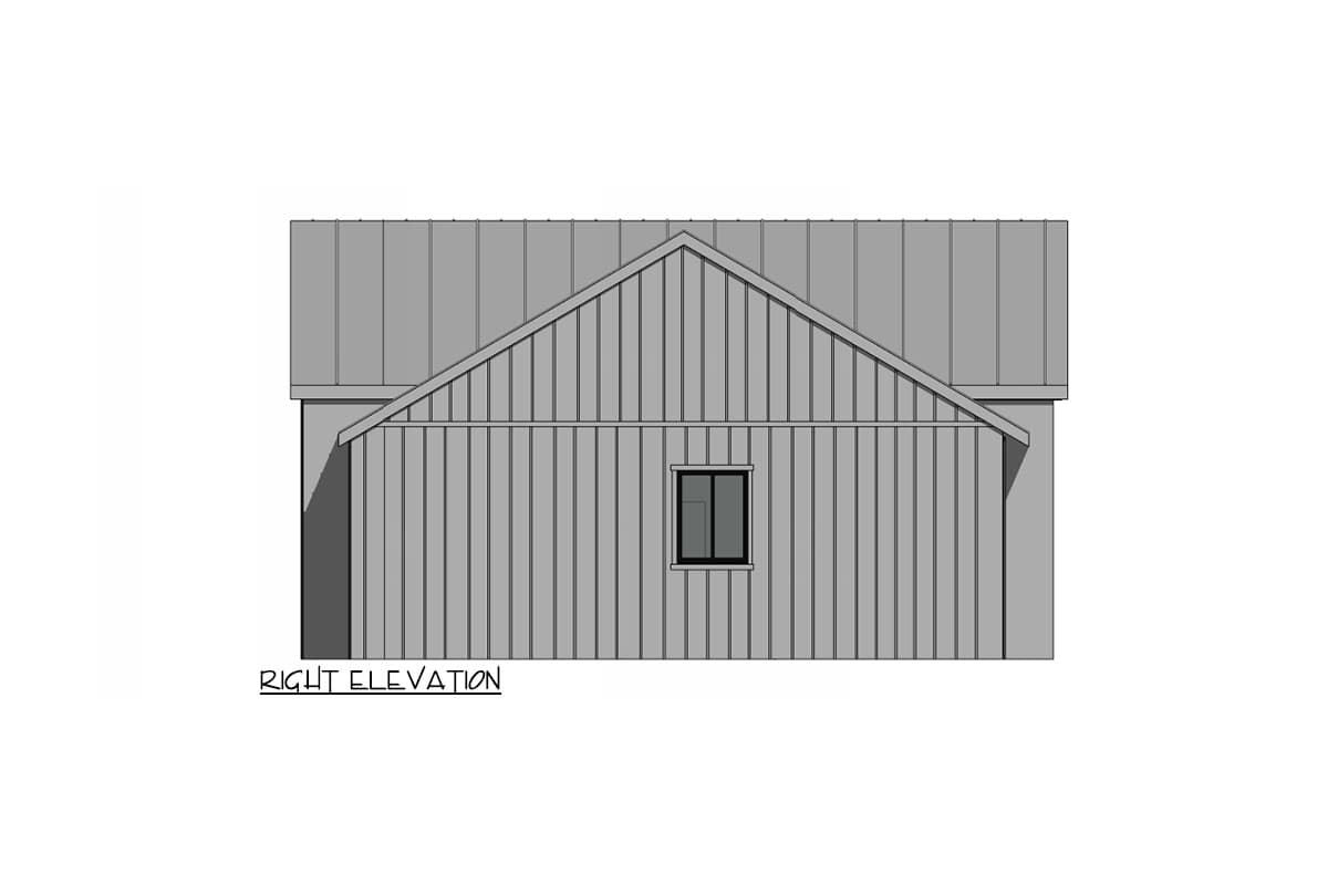 Plan 420104WNT: 2-Bed Modern Cottage House Plan Under 1000 Sq Ft with 15' Ceiling in Vaulted Great Room - Image #19 - Cabin, Contemporary, Cottage, Country, Modern, New American, Traditional, Vacation