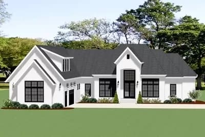 3574 Square Foot 3 Bed Transitional House Plan with Expansion