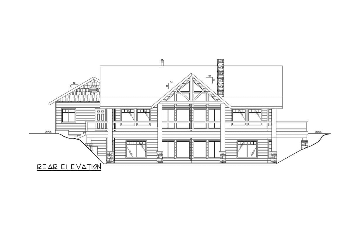 Plan 35427GH: Mountain Home with Wrap-Around Deck - ICF Construction - Image #4 - Mountain, Northwest, Rustic, Vacation