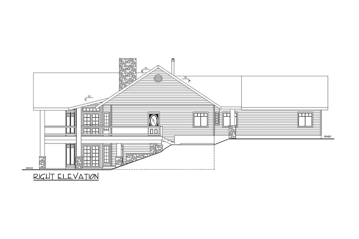 Plan 35427GH: Mountain Home with Wrap-Around Deck - ICF Construction - Image #5 - Mountain, Northwest, Rustic, Vacation